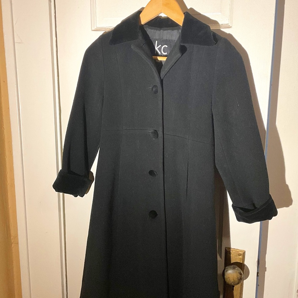 COPY - KC Collections Girls Black Dress Coat